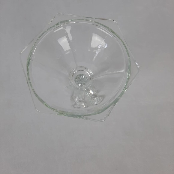 Vintage Crystal Clear Glass Taper Candlestick Candle Holder - Picture 5 of 7